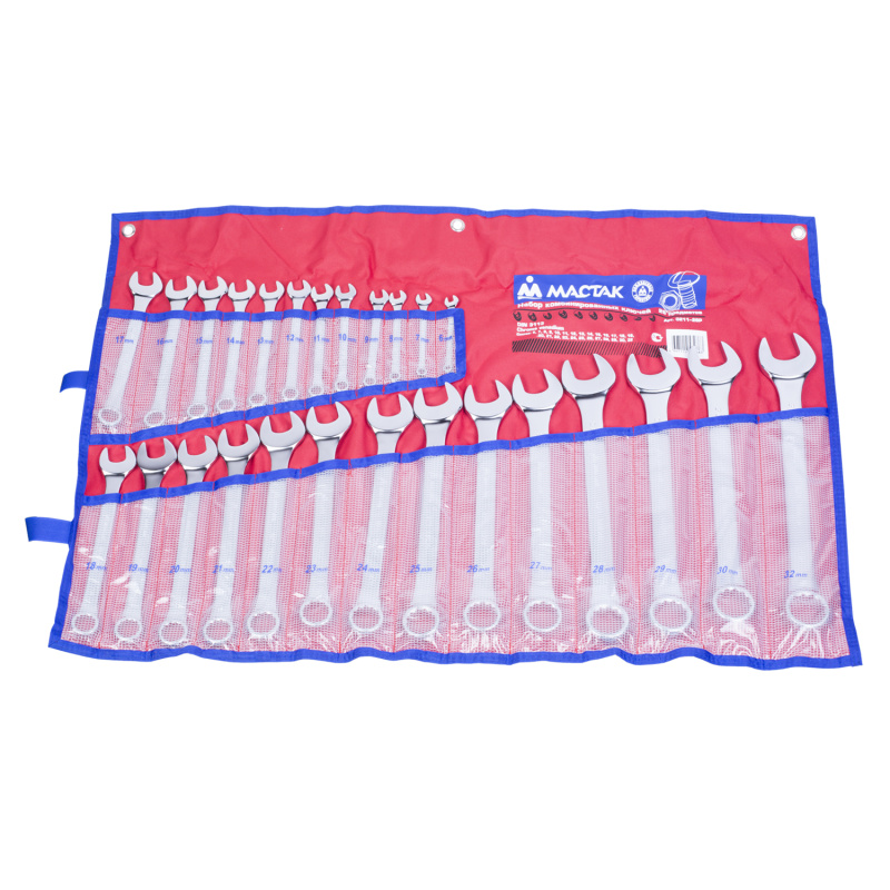 МАСТАК Набор комбинированных ключей, 6-32 мм, 26 предметов 0211-26P