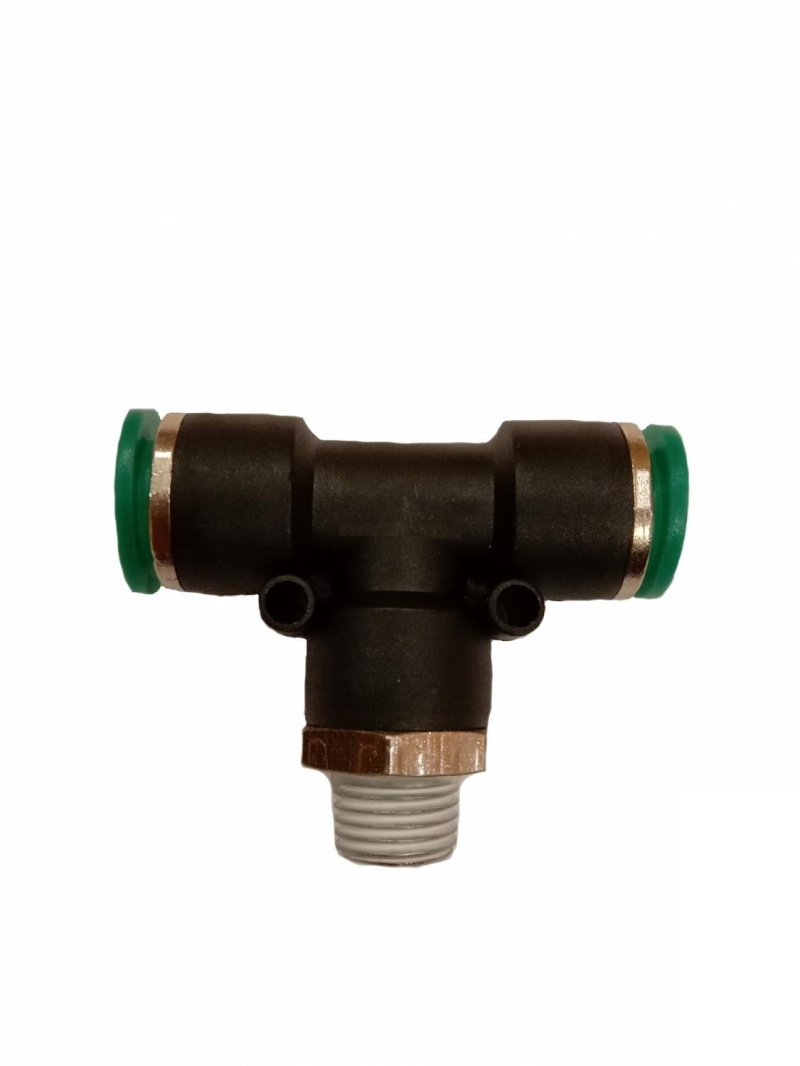 Фитинг пластик PU тройник 1/4 x 8 mm наруж. резьба ЕС630348