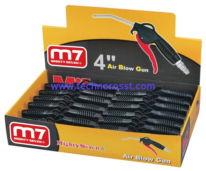 MIGHTY SEVEN Набор продувочных пистолетов в картонном стенде, 24 предмета JC-0324A