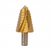 Сверло 3309 ступенч. спиральн., HSS-G M2 TIN по стали (20-34мм, 8 ступеней) хв. 13мм, ПрофОснастка