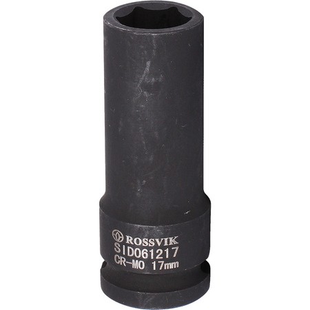 Головка торцевая ударная,тонкостенная,глубокая 1/2",17мм ROSSVIK  SIT061217