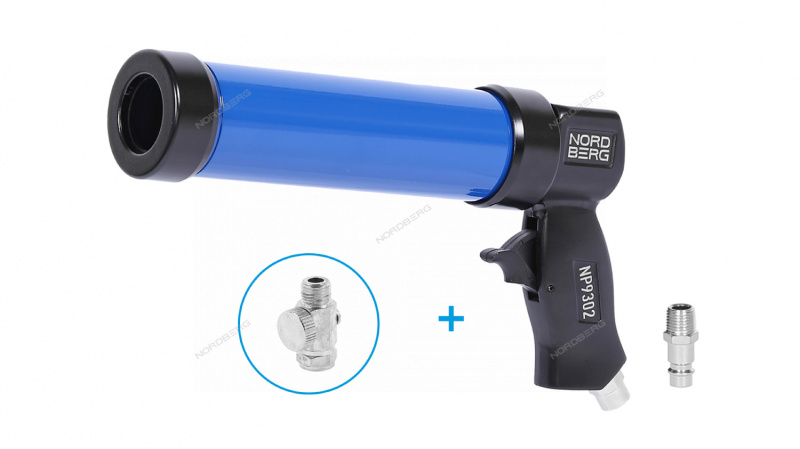 Пистолет для герметика NORDBERG NP9302+R
