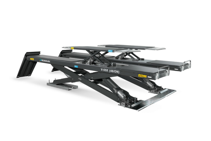 Автоподъемник ножничный ROSSVIK PRO V-55X (46/ON) напольный для р/с, г/п 5.5т, 380В RAL7040 Серый