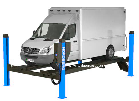 Подъемник четырехстоечный, г/п 6,5 тонн, для РУУК NORDBERG 4465T