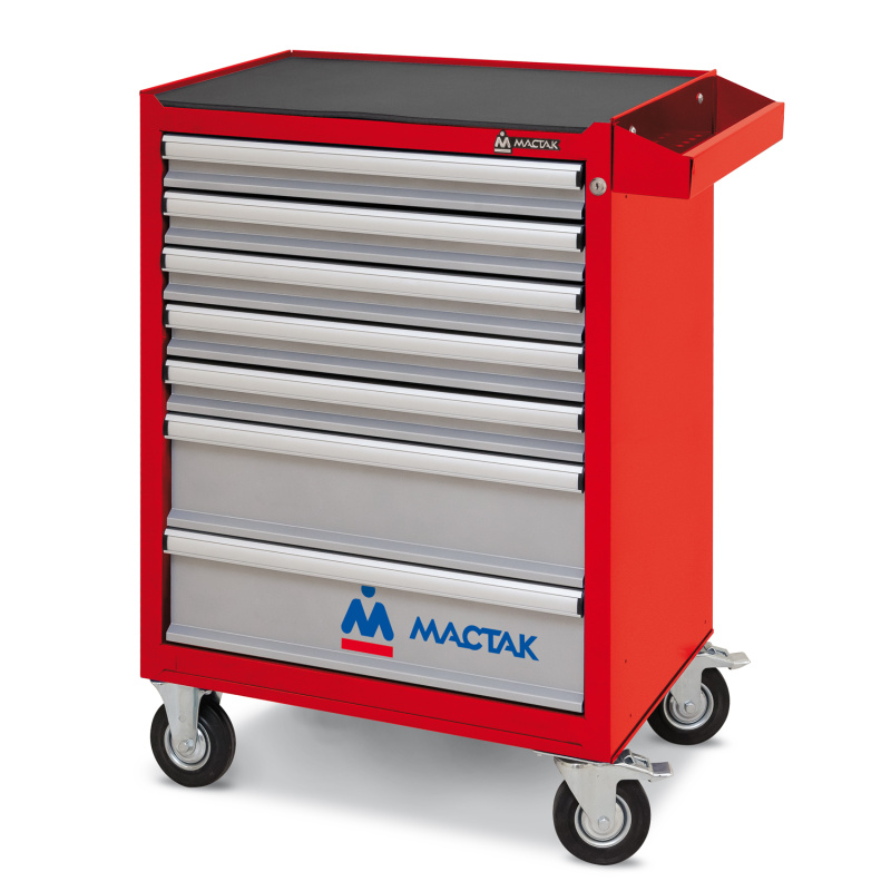 МАСТАК Тележка инструментальная серии «ОПТИМА», 7 полок, красная 521-07581MR
