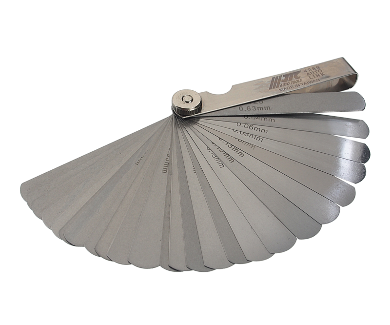 Набор щупов 0.04-0.63мм (0.0015"-0.025") прямых для установки зазора 26шт. JTC-4289