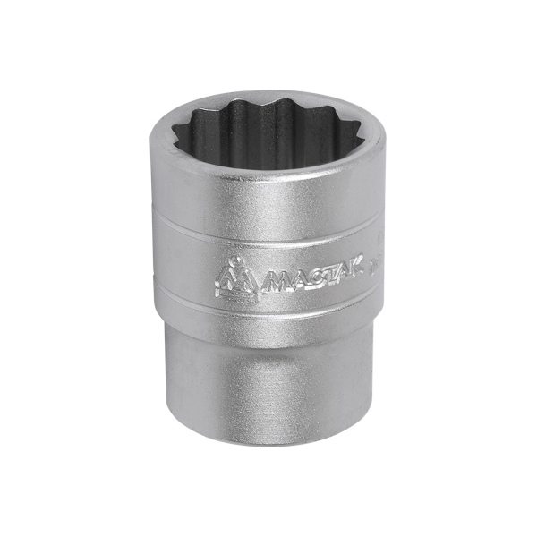 МАСТАК Головка торцевая стандартная двенадцатигранная 1/2", 27 мм  000-42027