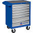 МАСТАК Тележка инструментальная, 7 ящиков, синяя 521-07581B