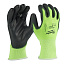 Перчатки защитные Hi-Vis Cut level (Хай Виз Кат Левел) 1/A, M/8 HI-VIS CUT A GLOVES - 8/M -1PC MILWA